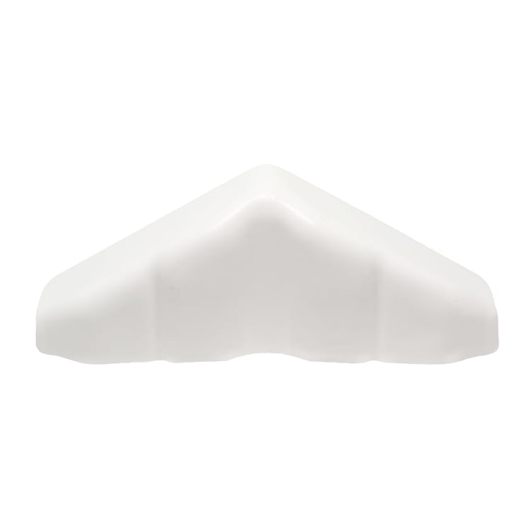 Zaślepka do sztachety PVC 80x15mm / biała TRÓJKĄTNA