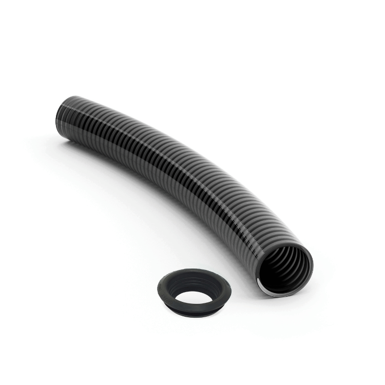 GAMRAT PVC - Wąż do łapacza wody z uszczelką 50mm / 1m