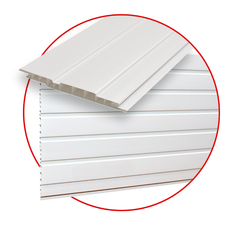 AS biały  - Panel ścienny PVC 10cm lamel / PRÓBKA 5-10cm