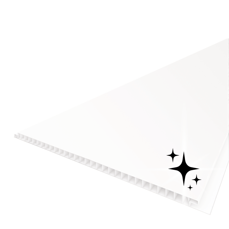 VILO biały - Panel ściennny PVC połysk 25cm / PRÓBKA 5-10cm