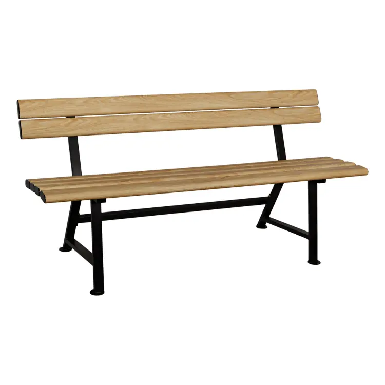 ŁAWKA z desek PVC w okleinie UV + nogi stalowe / dąb turner 150cm