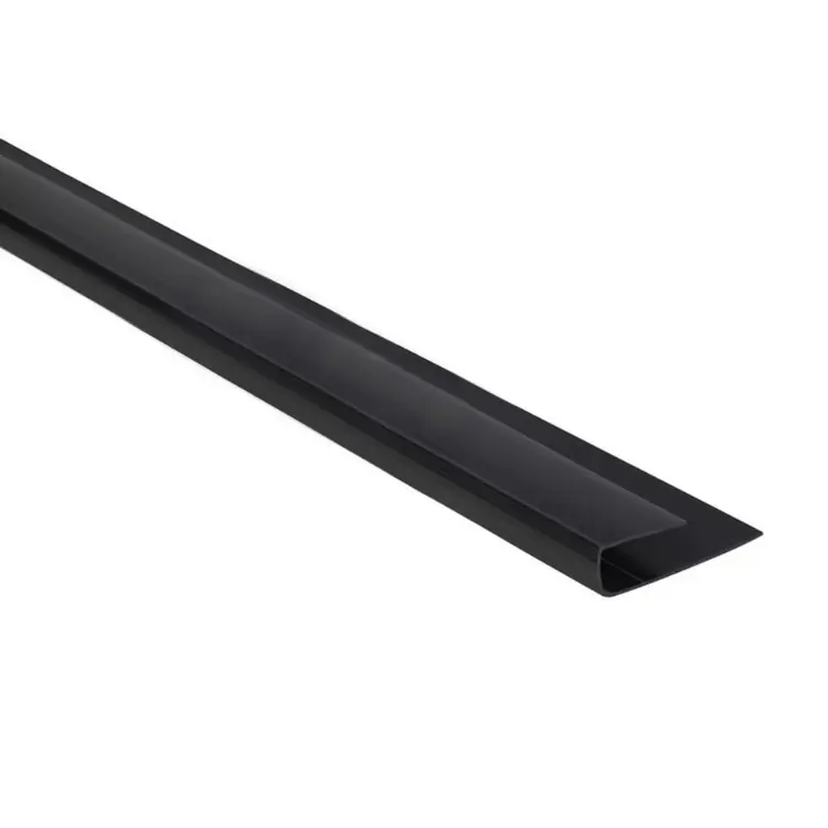 WS antracyt - Listwa startowa "J" PVC / 2,65m