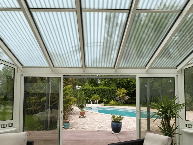 POLYXO - Płyta TRAPEZOWA z poliwęglanu (PC) 0,7mm gradoodporna / antracyt 90cm x 200cm