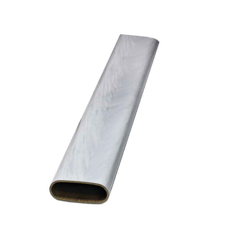 Profil PVC ławkowy - ogrodzeniowy 85x35mm / popiel marmur 6m AS