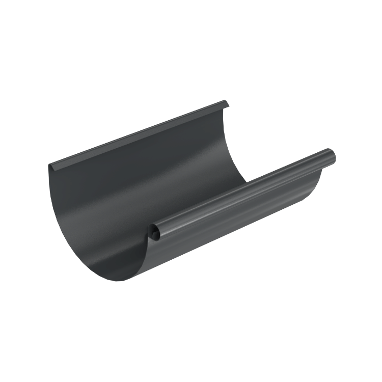 BRYZA STAL grafitowy - Rynna 125mm / 3m