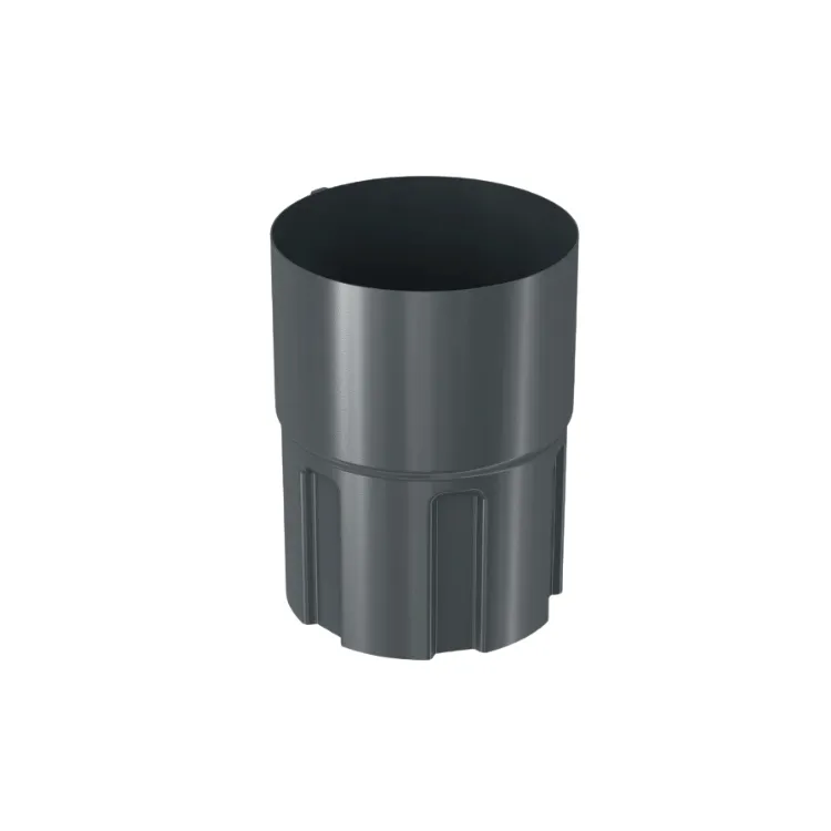 BRYZA STAL antracytowy - Złączka rury 90mm (mufa)