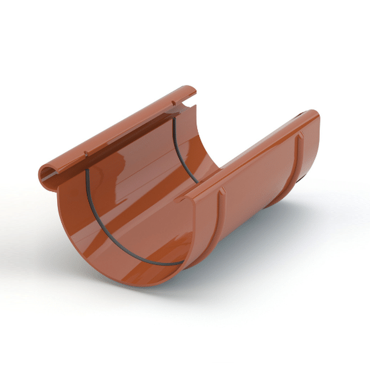 MAGNAT PVC ceglasty - Złączka rynnowa 125mm  (zamiennik IZABELLA)