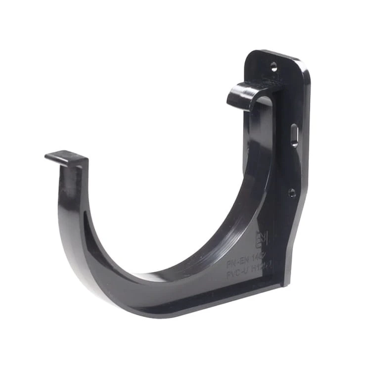 GRAFITOWY PVC - Uchwyt rynnowy 100mm uniwersalny / DOCZOŁOWY