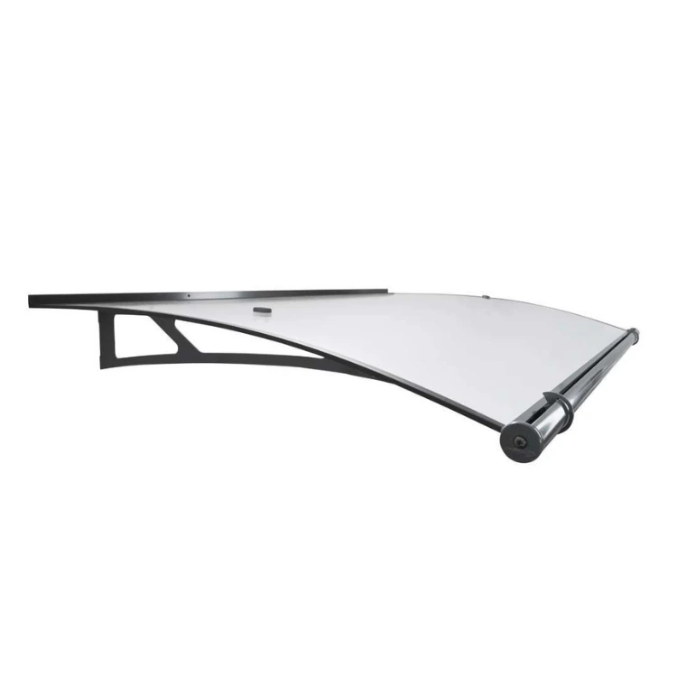 ROBELIT - Daszek aluminiowy Lightline PRO (antracyt + poliwęglan mleczny) / 150x95cm 