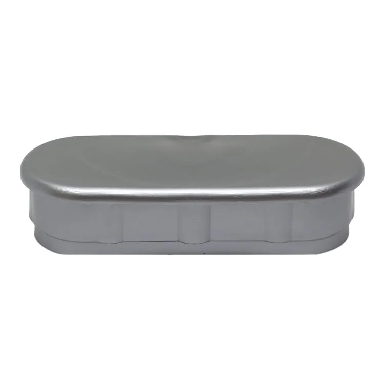 ZAŚLEPKA do profilu PVC ławkowego - ogrodzeniowego 85x35mm / SREBRNA AS