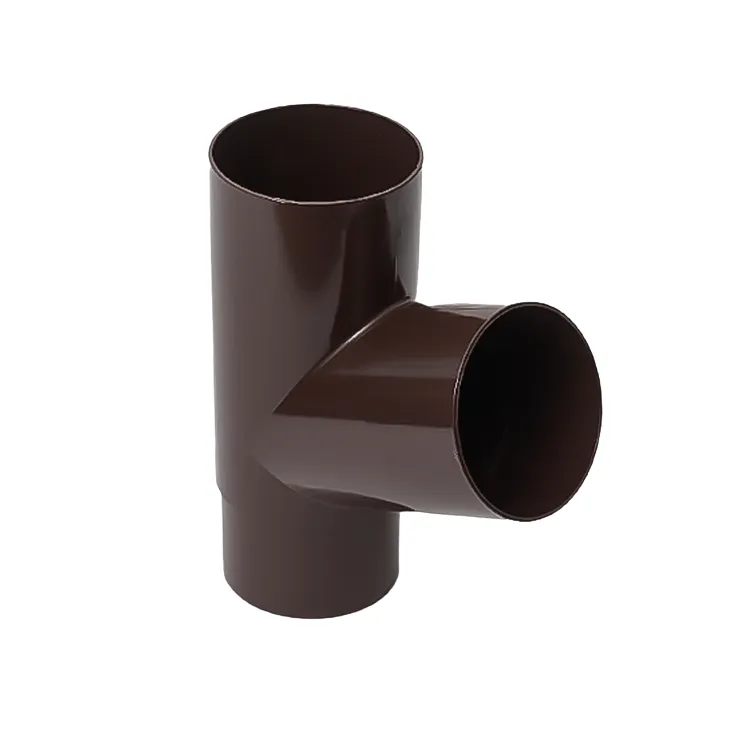 Gamrat/IZABELLA PVC brązowy ciemny - Trójnik 100/100/100mm (kąt 67,5°)