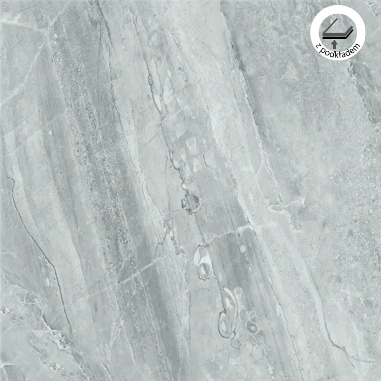 Vilo - Panele winylowe SPC Ash Grey Klasa 33 6mm / 60cm x 60cm (mat) z podkładem