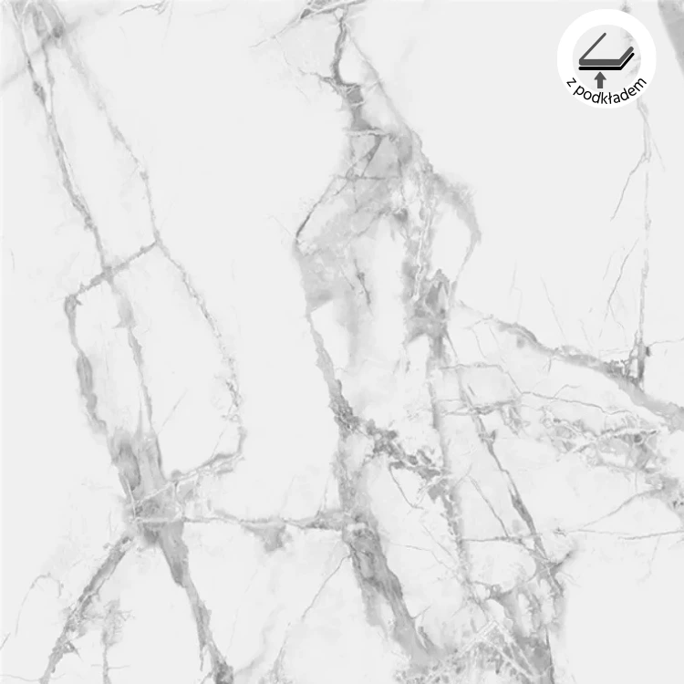 Vilo - Panele winylowe SPC Calacatta Snow Klasa 33 6mm / 60cm x 60cm (mat) z podkładem