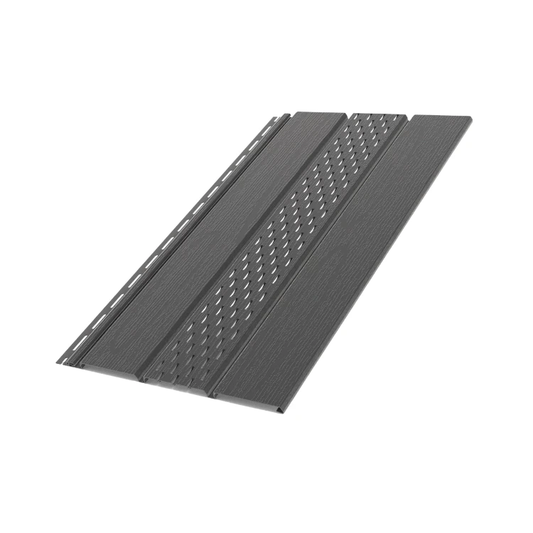 BRYZA grafitowy - Podsufitka WENTYLACYJNA (trzydeskowa) / 30,5cm x 3m