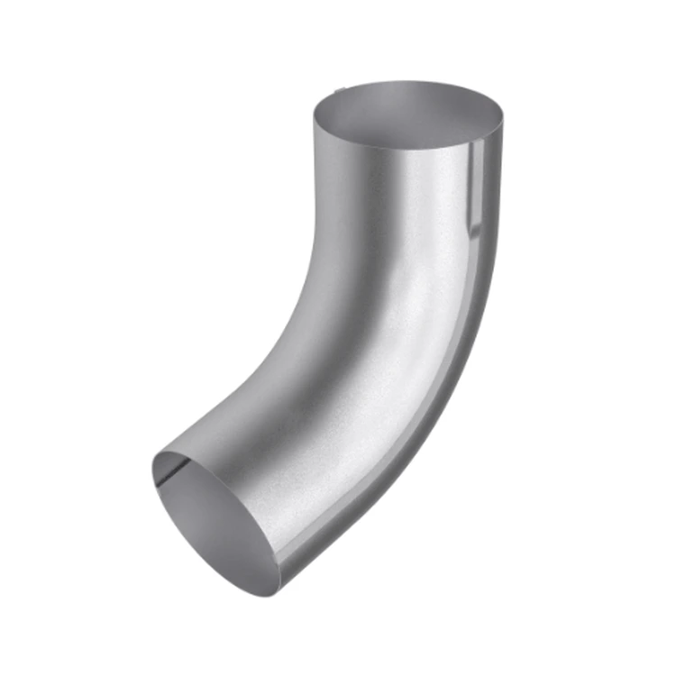 BRYZA STAL ocynk - Kolano / wylewka 100mm (kąt 72°)