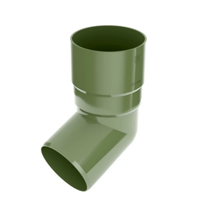 BRYZA PVC zielony - Kolano / wylewka 90mm (kąt 67,5°)