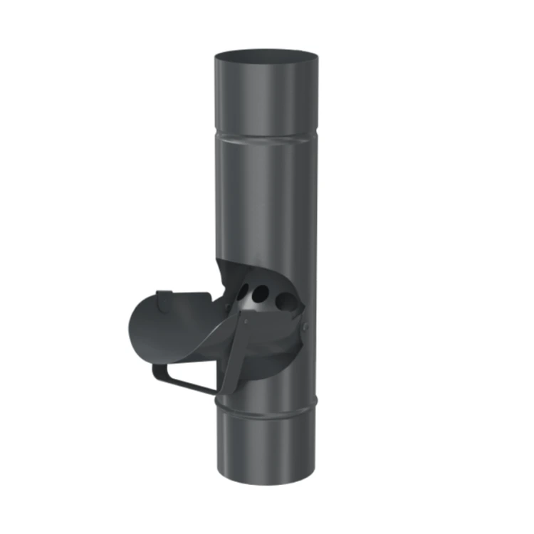 BRYZA STAL grafitowy - Czyszczak / łapacz deszczówki 90mm