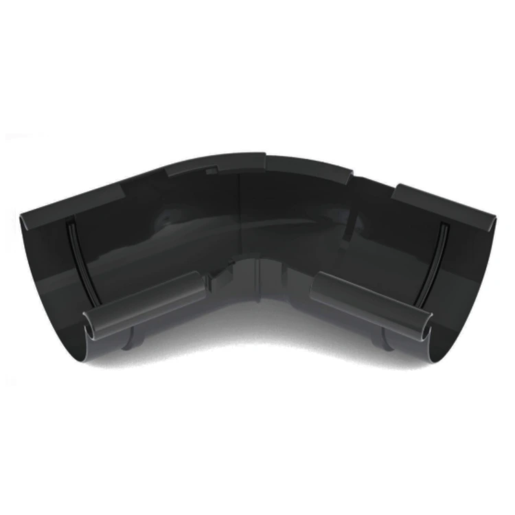 BRYZA PVC grafitowy - Narożnik 125mm / WEWNĘTRZNY regulowany (kąt 120°-145°)