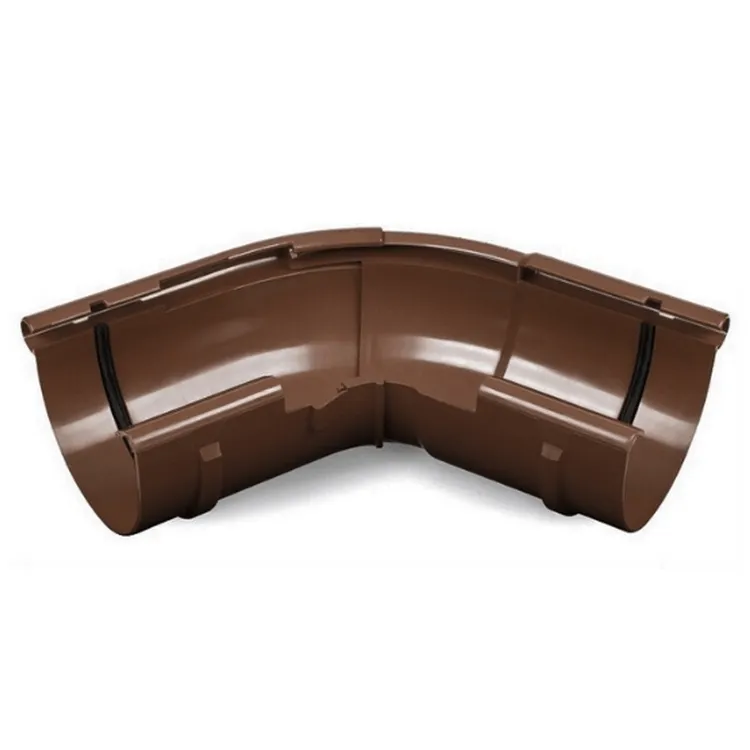 BRYZA PVC brązowy - Narożnik 125mm / ZEWNĘTRZNY regulowany (kąt 120°-145°)